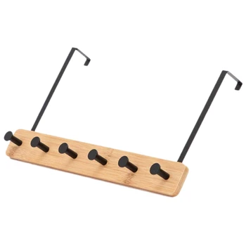 

Nordic Door Hooks, Creative Nail-Free Clothes Hangers, Perforated Wall Coat Hangers, 6 Hook Hangers with Adhesive Tape