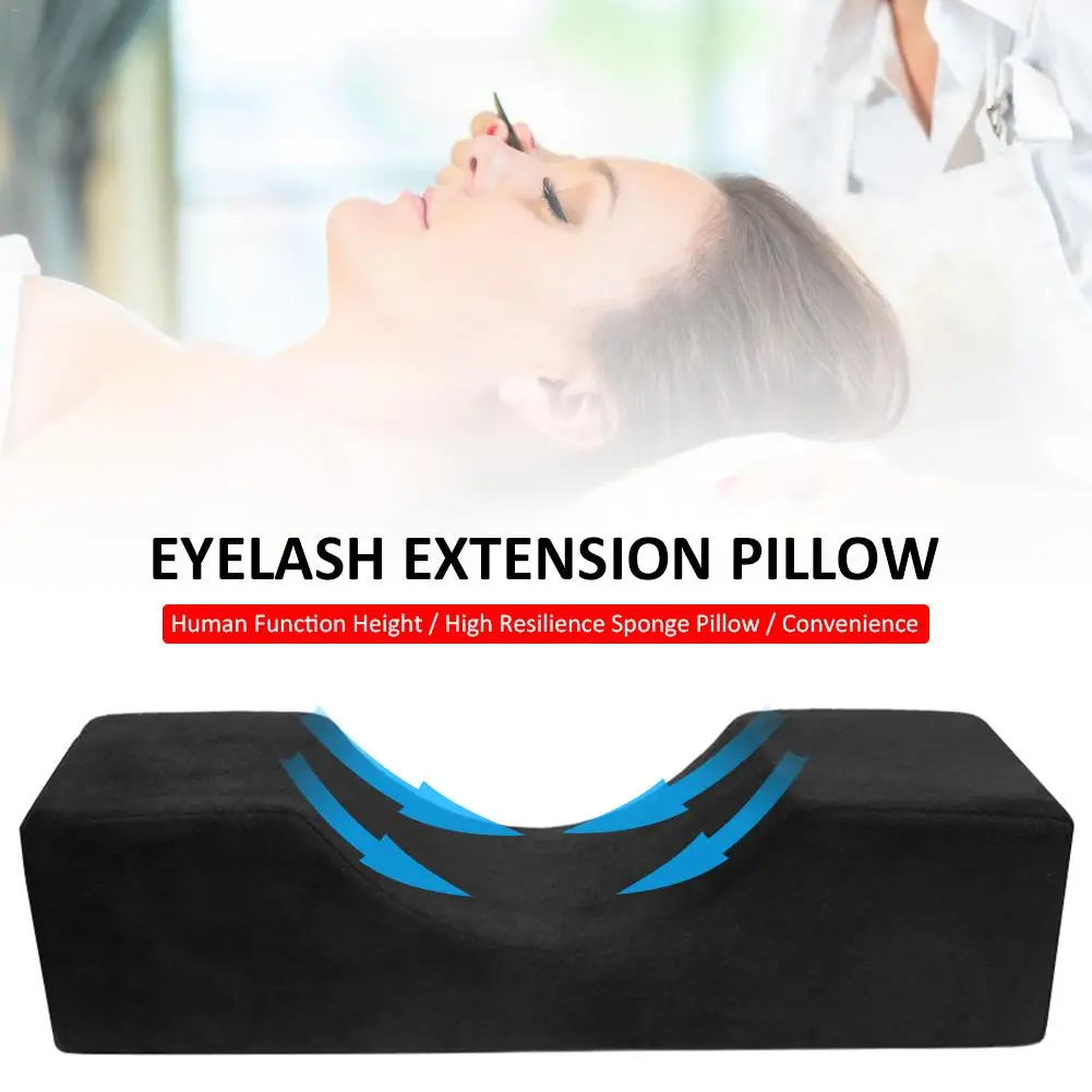 

Eyelash Extension Pillow Professional Curve Memory Foam Pillow Neck Support Grafting Eyelash Cushion For Beauty Salon