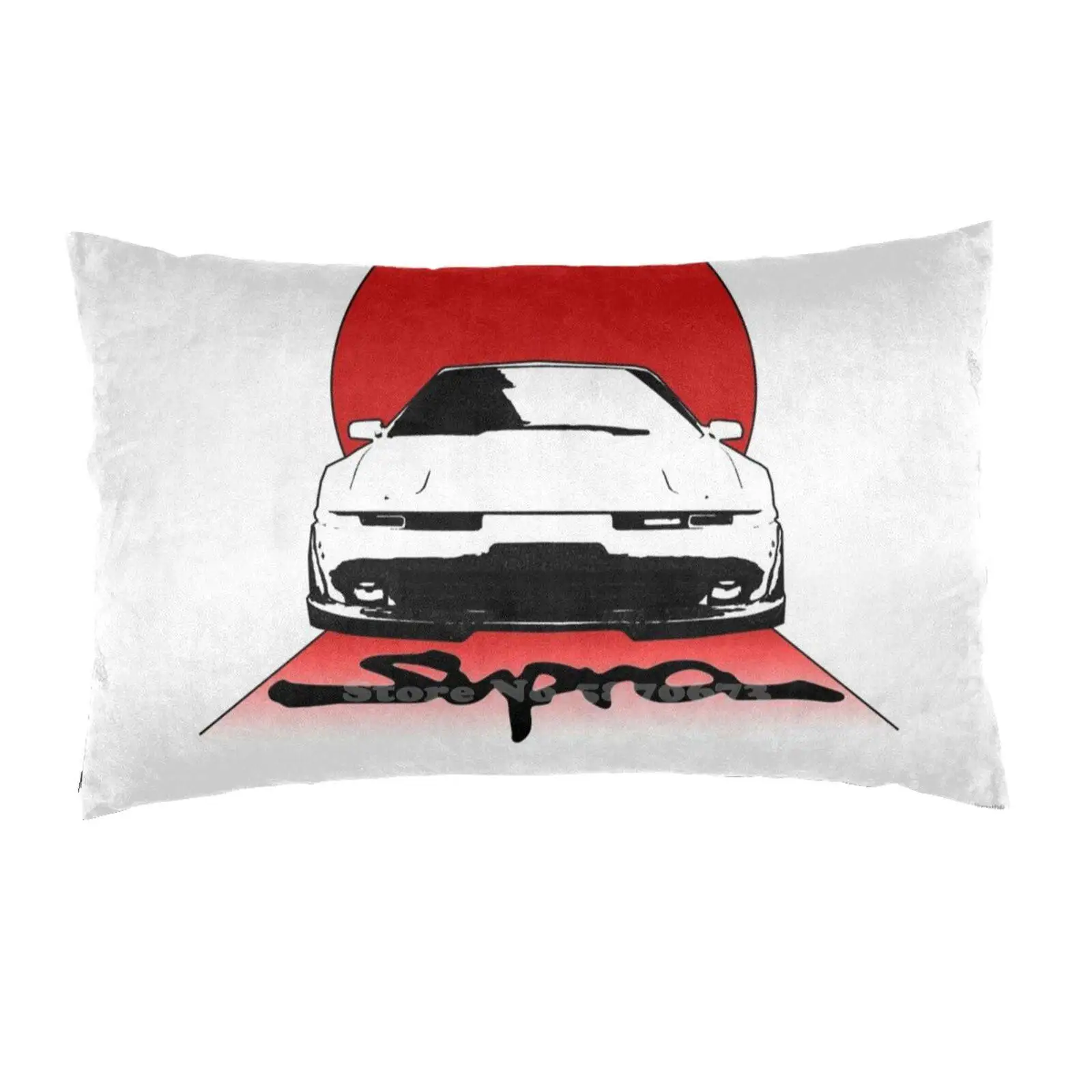 

Toyota Supra Fashion Bed Pillowcase Pillow Cover Car Race Japan Japanese Sun Automotive Enthusiast Drive