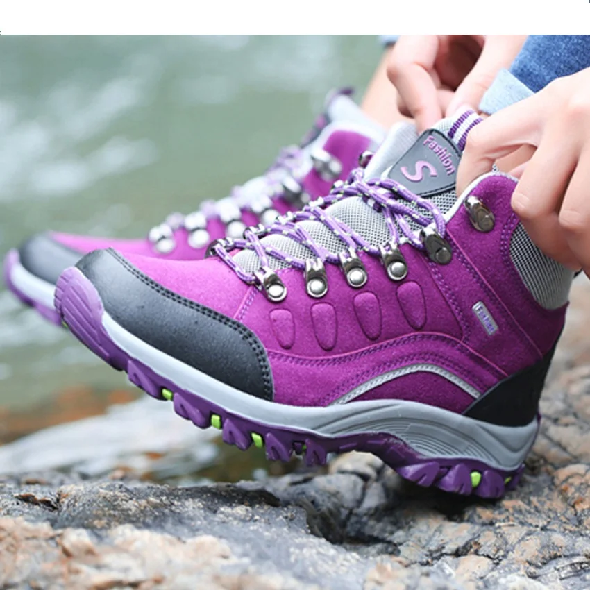 Zapatos de senderismo de alta calidad para Invierno para mujer, zapatos de  senderismo impermeables al aire libre, zapatillas de montaña, zapatos de  trekking para mujer, botas de nieve cálidas|Zapatos de senderismo| -