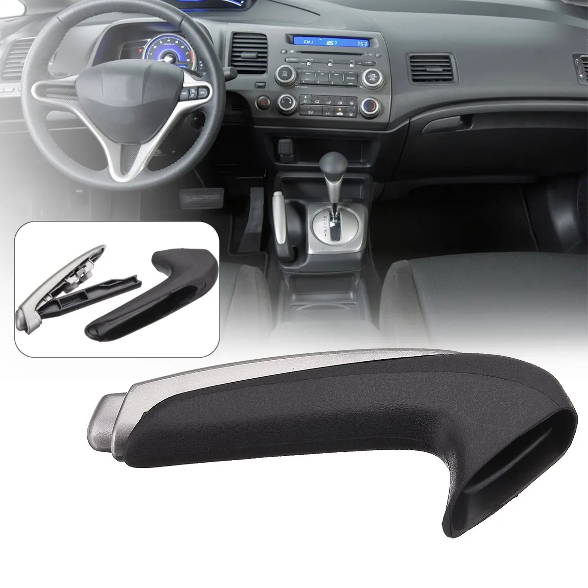 Auto Brake Handle Protector Handbrake Grips Handle Grip Covers For Honda/Civic 2006 2007 2008 2009 2010 2011 47115-SNA-A82ZA