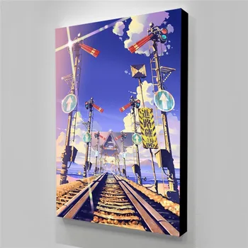 

Wall Art Poster Room Decor Canvas Painting Anime Railway Tableau Decoration Mural Cuadros Para El Hogar Plakaty Na Sciane постер