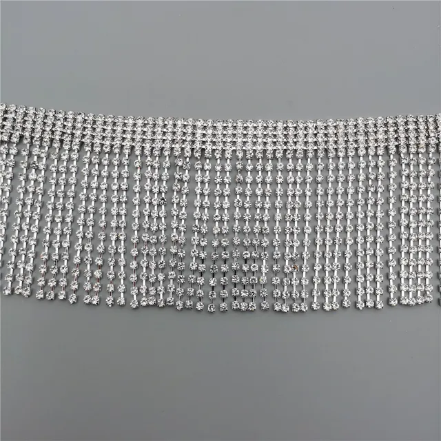 Nastro Con Strass E Cristalli Per Fai Da Te - Catena Diamantata 1 Metro Per Decorazioni - Foto 8