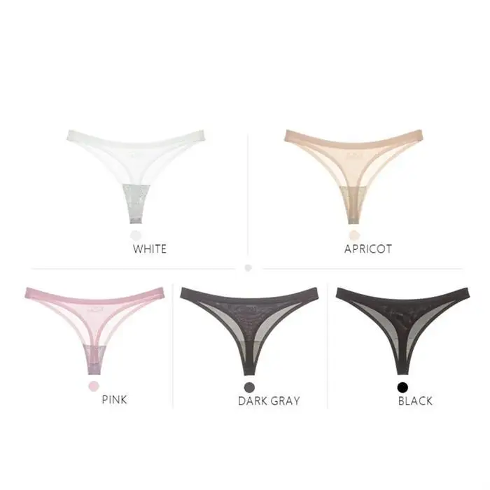 Женские стринги с низкой посадкой, дышащие Стрейчевые трусики бикини, стринги, одноцветные, сексуальные, повседневное нижнее белье