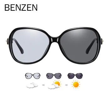 

BENZEN Photochromic Sunglasses Women Polarized Chameleon Sun Glasses Driver Driving Goggle Anti-glare Shades BS6661
