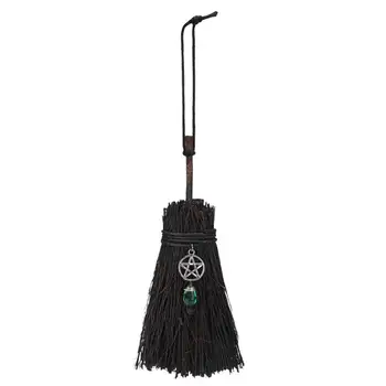 

1pc Witch Broom Pendant Halloween Broom Pendant Broom Ornament Witch Broom Decor