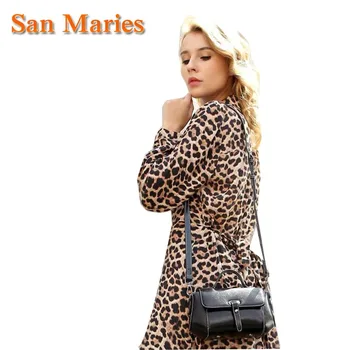 

San Maries High Quality Small Ladies Messenger Bags Genuine Leather Shoulder Bag Women Crossbody Bag for Girls Brand Handbags