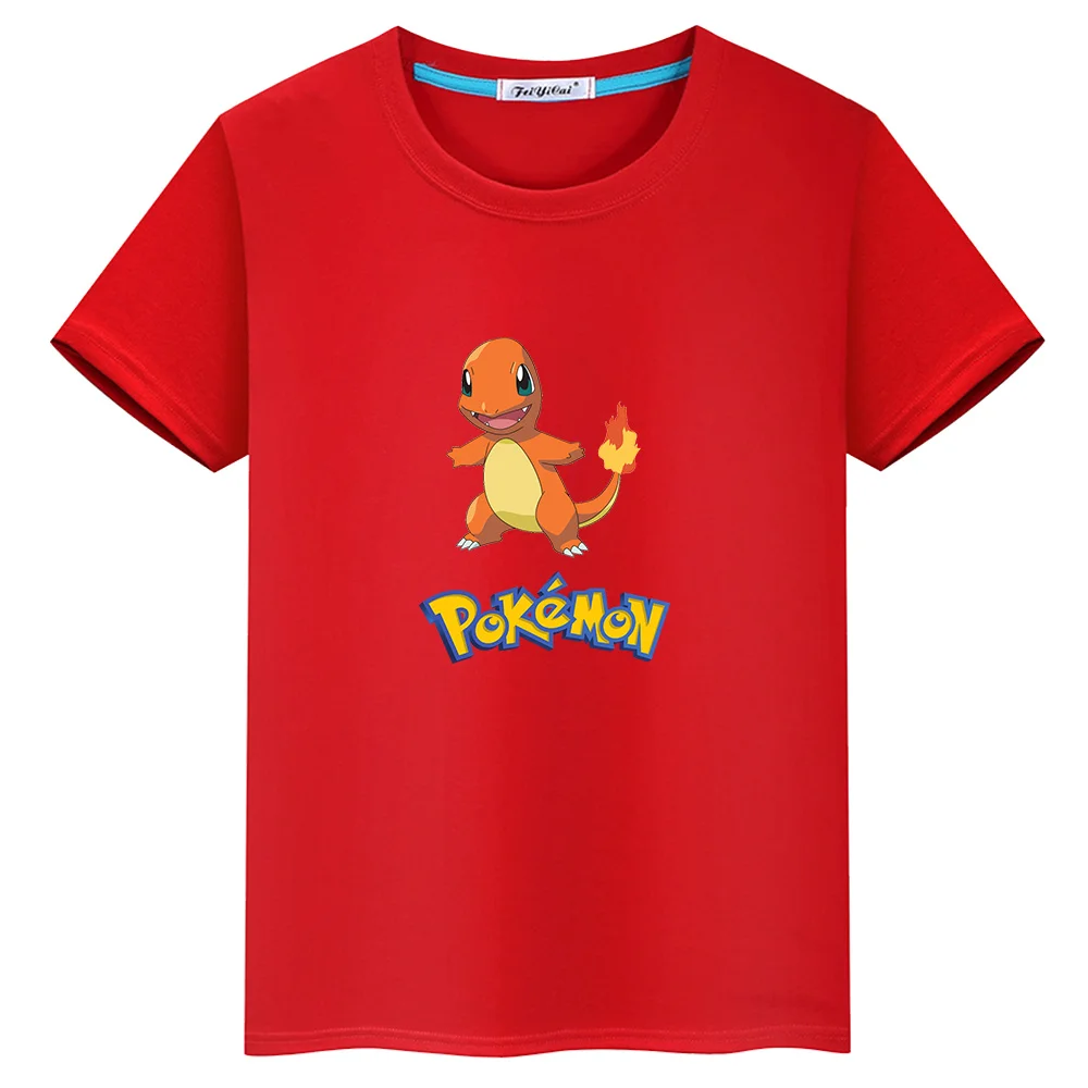 13 Squirtle Аниме Пикачу чармандер, генгар, с принтом Детские футболки для мальчиков и девочек, Рубашка с короткими рукавами футболка детские хлопковые топы-весеннее платье-пачка - Цвет: 13