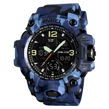 

beauty camouflage watch double display multi-function outdoor sports waterproof men's electronic watch