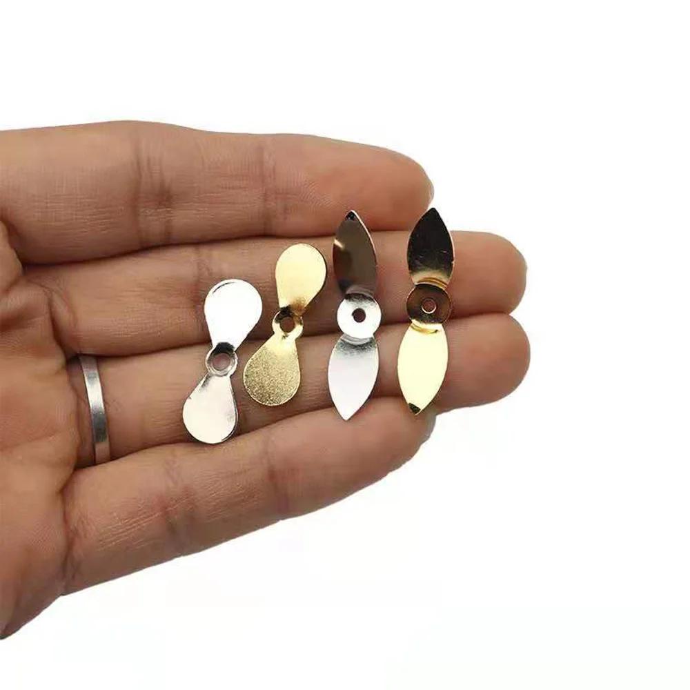 Small Propeller Blade fishing tools fishing accessories fishing tool fishing tackle Fly Propeller Spinner Stainelss Steel DIY hard fishing lures Popper Swim Jig Spinnerbait MAGBLUE 20pcs/lot