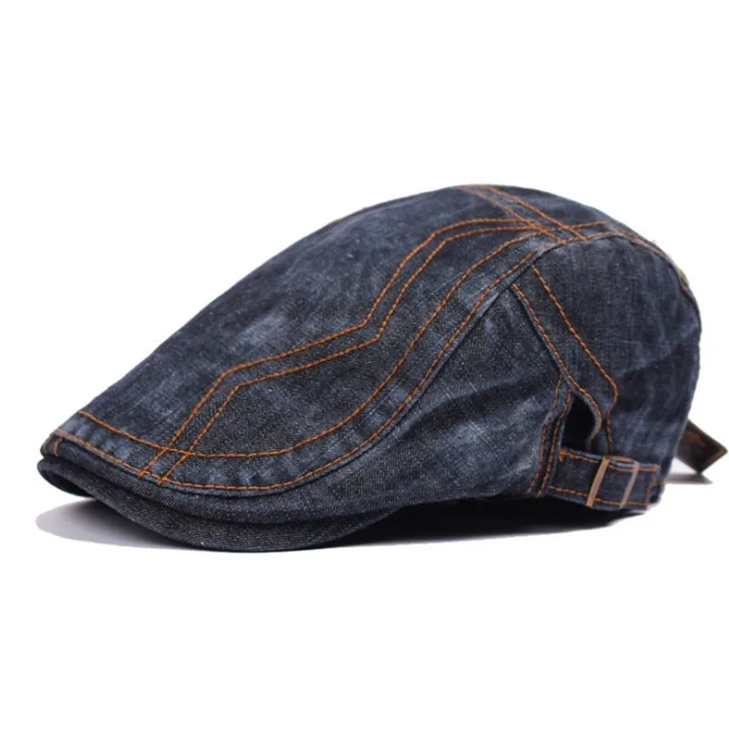 SILOQIN осень зима тренд мужские береты Snapback Регулируемый размер вышивка джинсовые кепки досуг Туризм Motion Gorras Hombre