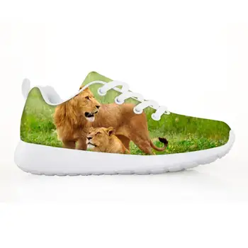 

Fashion Lion King Pattern Teenager Casual Fat Sneakers Boys Shoes Animal Lion Comfortable Shoes Women Girls Light Drop Shipping
