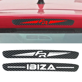 

Newest Style Carbon Fiber Vinyl Sticker High Brake Light Sticker Special Designed for Seat ibiza 2 FR+ car styling