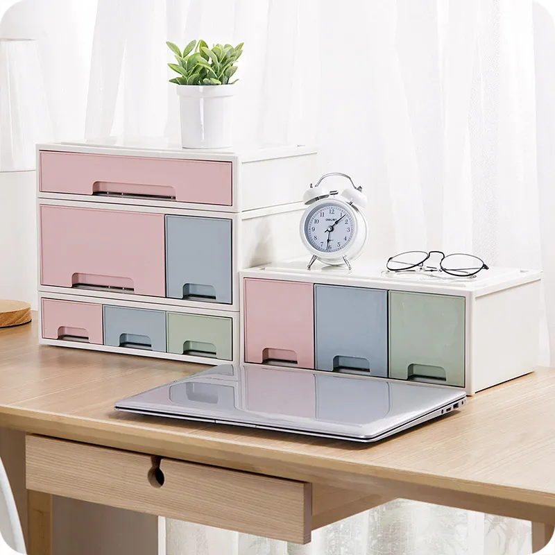 Cosmetici Scatola Di Immagazzinaggio Del Cassetto Desktopplastic Tabella Di Preparazione Di Trucco Cura Della Pelle Rack Casa Organizer Contenitore Di