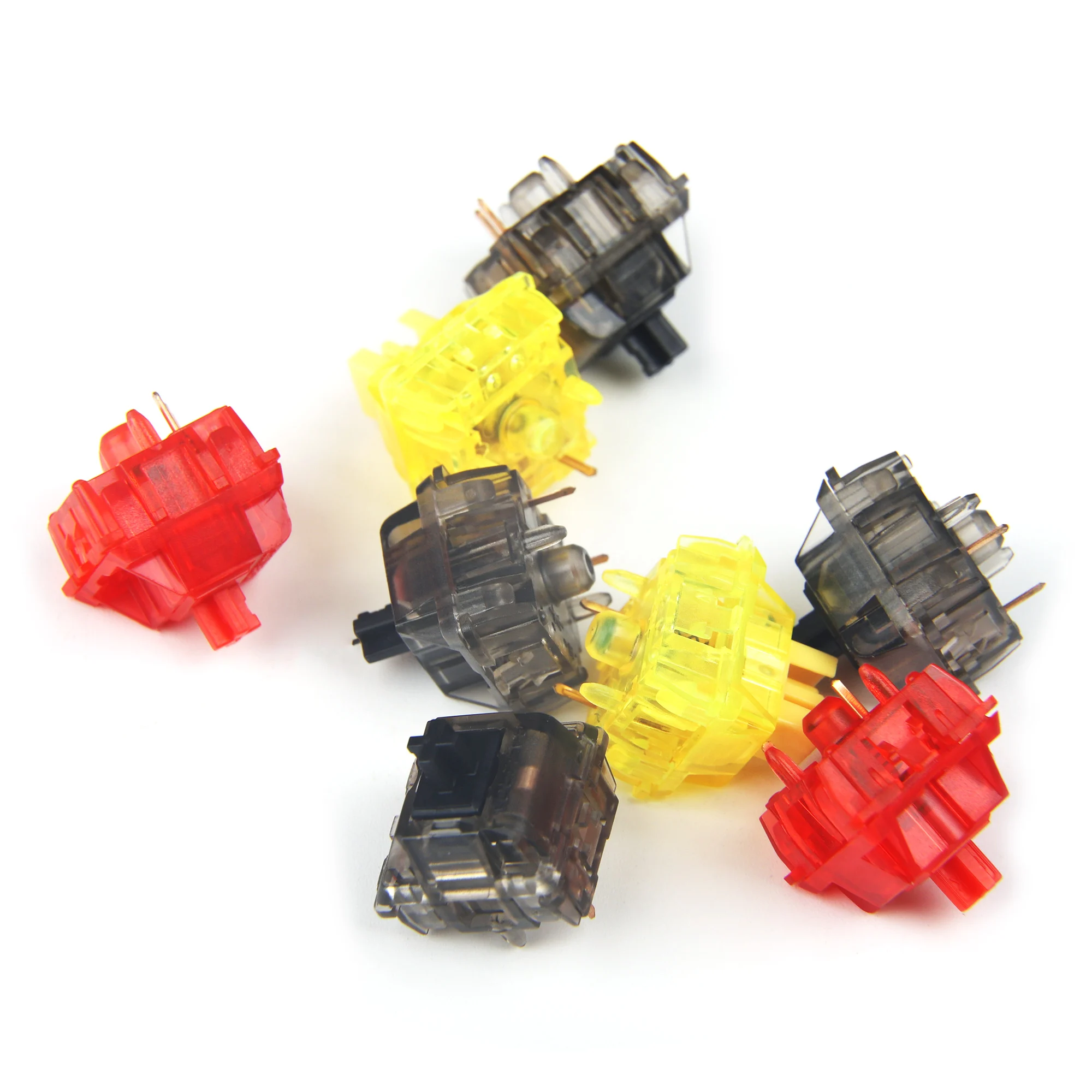 Механическая клавиатура Gateron Ink v2 5 контактов прозрачный корпус Smokey синий желтый