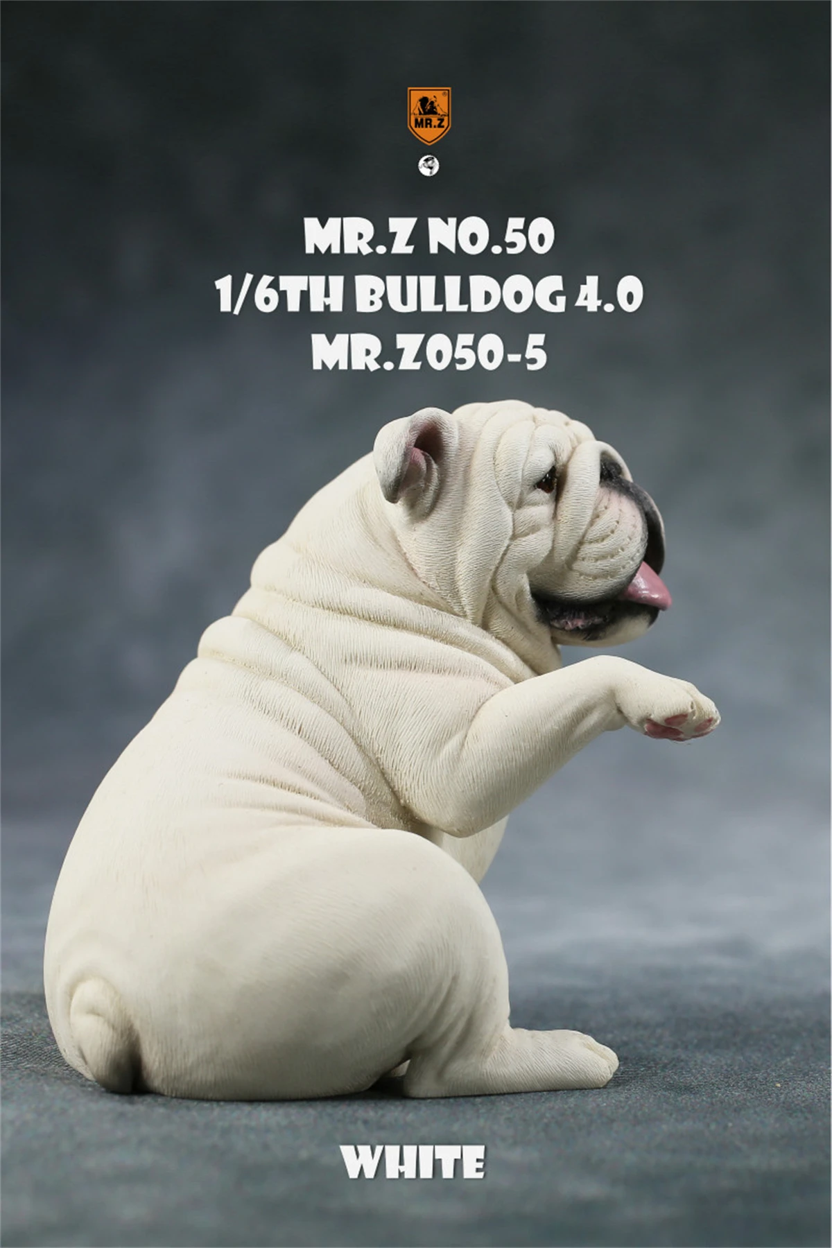 JXK 1/6 British Bulldog 4.0 Dog Pet Figure Animal Model Toys Xmas