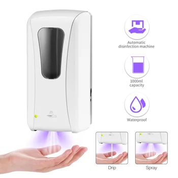 

Induction Touchless Hand Disinfection Machine Wall-Mounted Alcohol Mist Spray Cleaner Hand Hygiene Automatic Sensor 1000ML