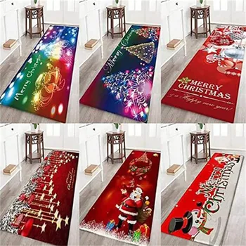 

Adornos de navidad Merry Christmas Floormats Christmas Doormats Santa Pattern Carpets Christmas decorations for home 2020 Kerst