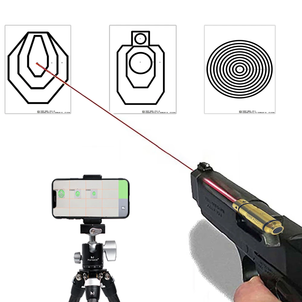 9*19mm Laser Training Bullet Trainer Cartridge for Glock 17 Dry Fire Training Shooting Simulation Tactical Collimator Red Dot