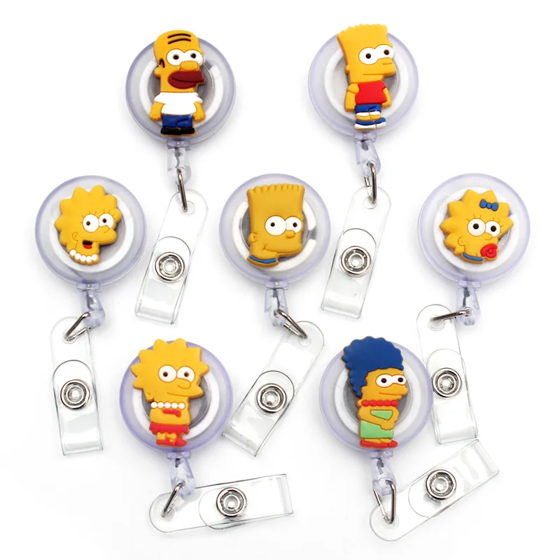 Soporte retráctil para tarjetas para niños y niñas, carrete de exposición de Enfermera, regalo para Tarjeta De Nombre, pecho