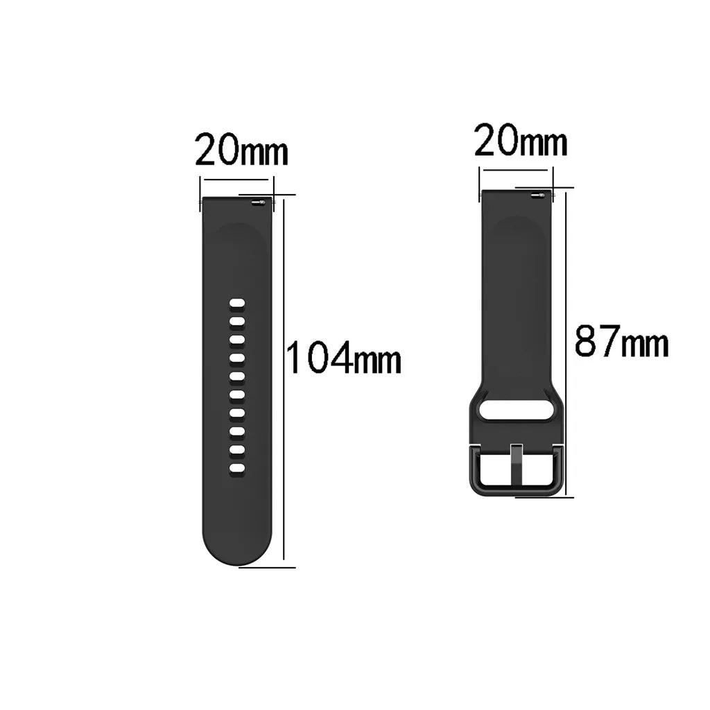 Силиконовый браслет, сменный ремешок для часов, ремешок для samsung Galaxy Watch Active 2, 40 мм, 44 мм, Премиум ремешок для часов#5