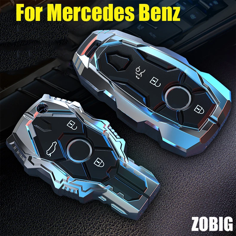 

ZOBIG for Mercedes Benz Key Fob Cover Key Case Cover Protector Compatible with Mercedes Benz C E S M CLS CLK G Class Keyless