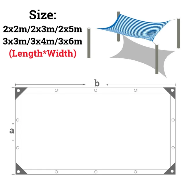 90% Napfényes Nettó Ultraiolettellenes Napellenző Növényi Burkolat Háló A Kültéri Kerti Udvarhoz Úszómedence Autó Erkély Árnyékoló Ruhával - Image 6