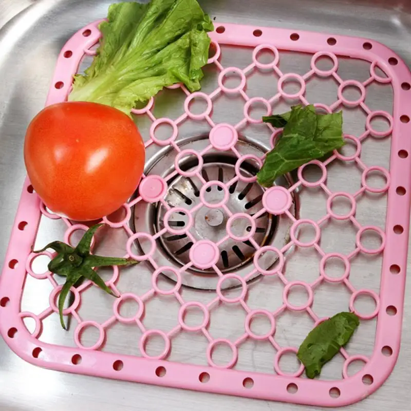 Квадратная кухонная Нескользящая сливная доска многофункциональная Накладка