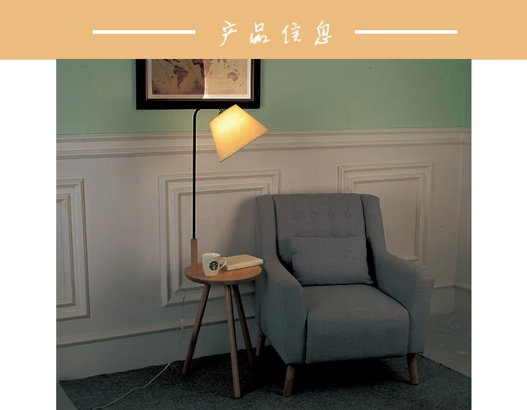 Conduziu a Lâmpada de Assoalho Lâmpada de Assoalho Decoração do Quarto Madeira Nórdico Moderna Prateleira Sala Estar Quarto Vertical Candeeiro Mesa pé Luz Móveis 1 quarto vertical candeeiro mesa decoração do quarto pé luz móveis