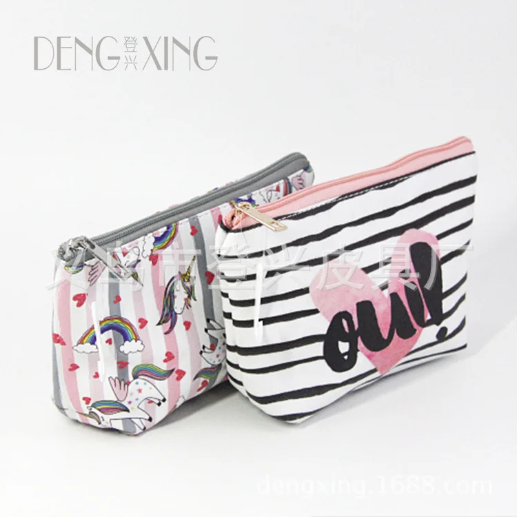 

New Style Unicorn Flower Children's Bags PU Purse Clutch Wallets Storgage Bag deng xing Leather Goods