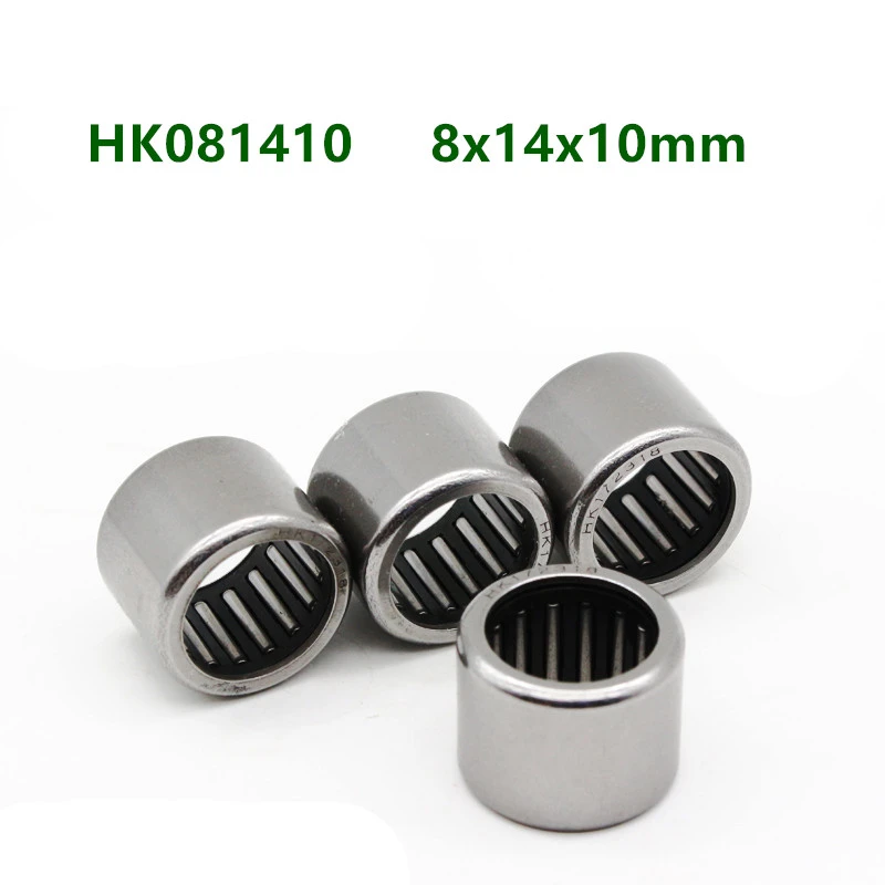 Replacement Bearing 10 Pcs Drawn Cup Needle Roller Bearing HK081410 7941/8 81410 mm HK081410 Needle Roller Bearings 