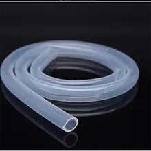 1M 3M 5M Transparente de Qualidade Alimentar Tubo de Silicone Mangueira de Borracha 4 5 6 8 10 12mm Fora Diâmetro do tubo Flexível Mangueira Tubo de Cerveja de Leite de Sílica Gel