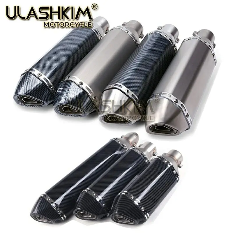 36 ~ 51mm universel moto échappement silencieux évasion sans lacet tuyau ajustement moto Scooter ATV saleté vélo cyclomoteur ► Photo 2/6