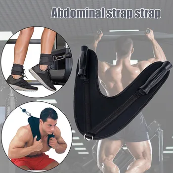 

Hot Abdominal Crunch Ab Harness Strap Weight Lifting Strap Non-slip ABS Handle MVI-ing