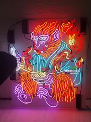 Китайский завод Budweiser Monkey King неоновый акриловый знак светящиеся неоновые вывески Led Signature Neon Light 17*14 дюймов