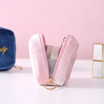 

2019 New Style Suede Lipstick Storgage Bag Outdoor Travel BEEKING Small Convenient Cosmetic Bag Set inside Compartment Bag
