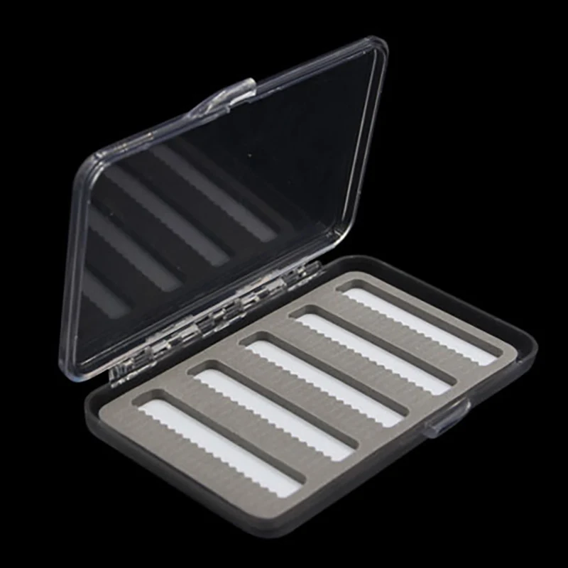 

Fishing Box Clear Slit Foam Fishing Tackle Waterproof Fly Storage Case Box Accessories For Lure Baits Hooks
