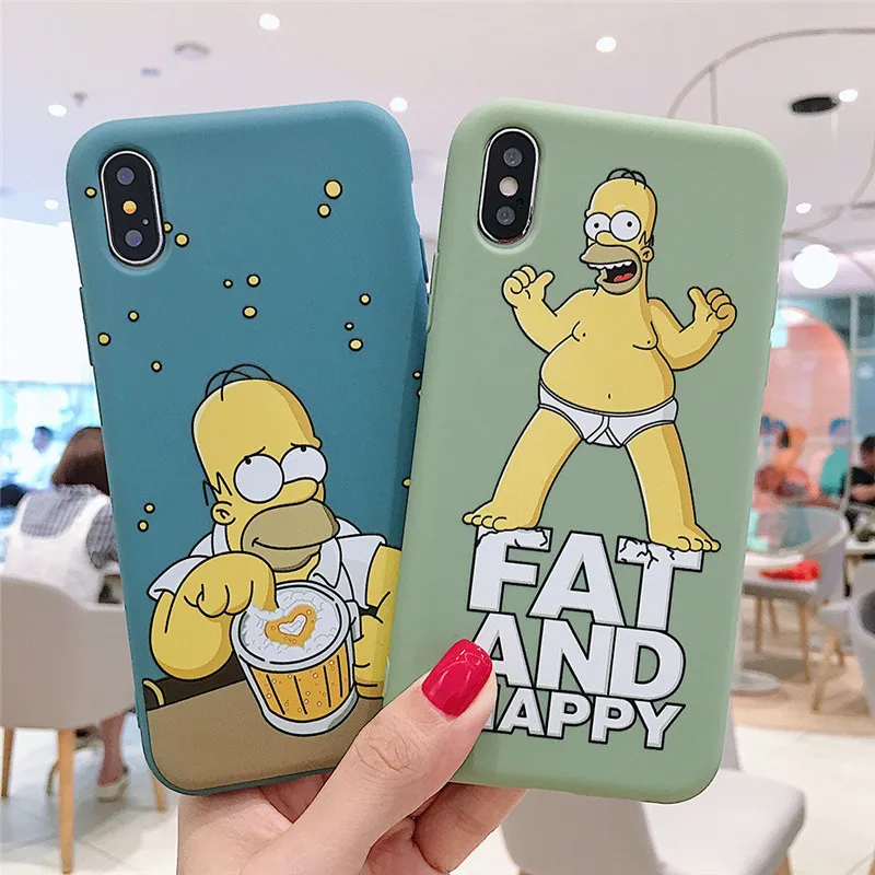 Мультяшный Гомер GYKZ J. Чехол Simpsons для телефона iPhone 12 XS MAX XR X 11 Pro 7 8 6Plus мягкий