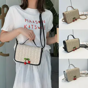 

Womens Bohemian Straw Woven Handbag Shoulder Bag Tote Cross Body Messenger Bags