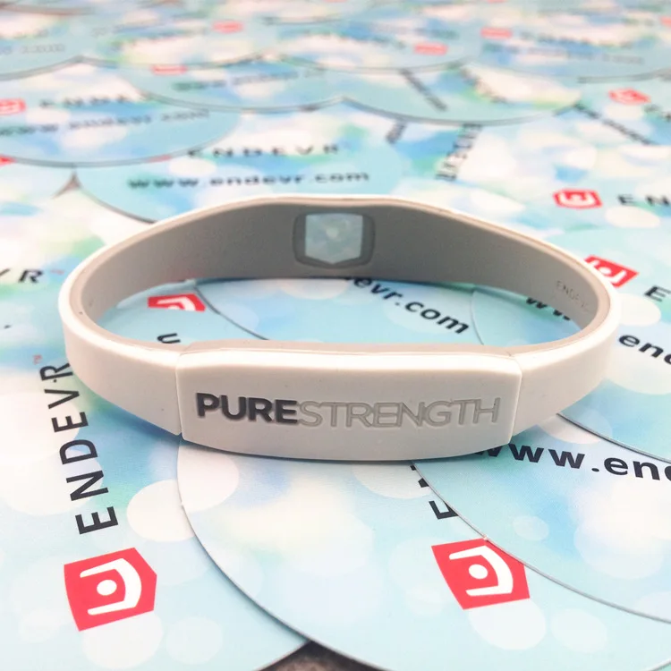 6 шт. хорошего качества модный силиконовый Энергетический Браслет purestrength Энергетический Браслет силовой резиновый браслет