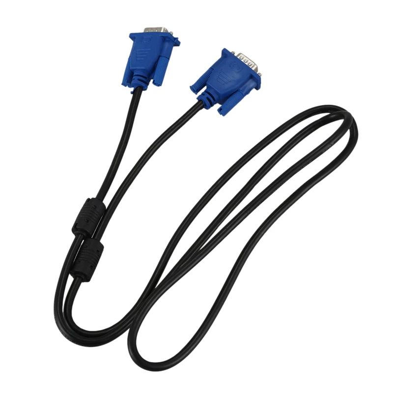 1,8 метров 6 футов HDMI Мужской к VGA HD-15 Мужской кабель и черный синий VGA 15 контактов Штекер кабель Компьютерный монитор провод кабель 1