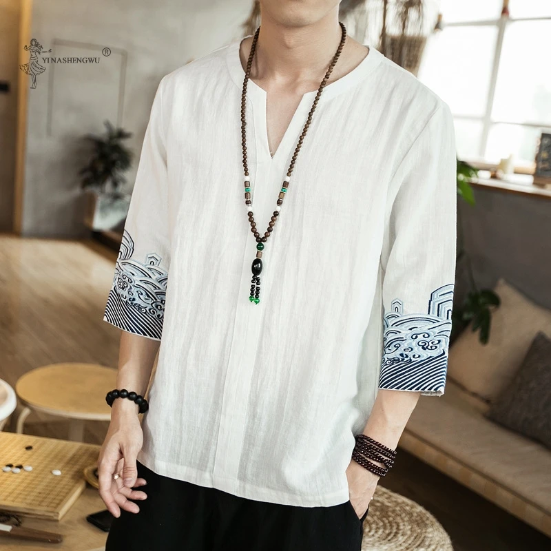 Kimono Japanese Men Short Half-sleeve 