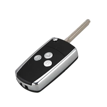 

3 Buttons Folding Remote Key Case Shell For Honda CRV Civic Accord Pilot