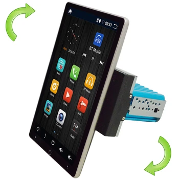 

Auto Rotating 10.1 Inch Screen HDMI Output Multimedia Universal 1 Din Radio Car Audio Android 9 GPS Navigation Stereo Head Unit