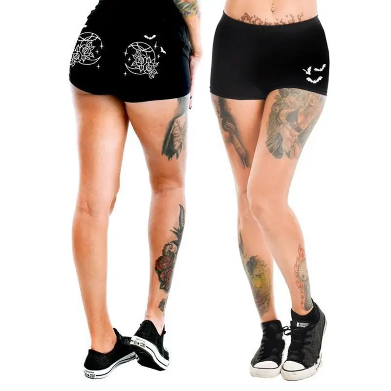 

Women Sexy Low Rise Summer Hot Shorts Funny Letters Moon Floral Print Sports Panties Underwear Casual Basic Skinny Beach