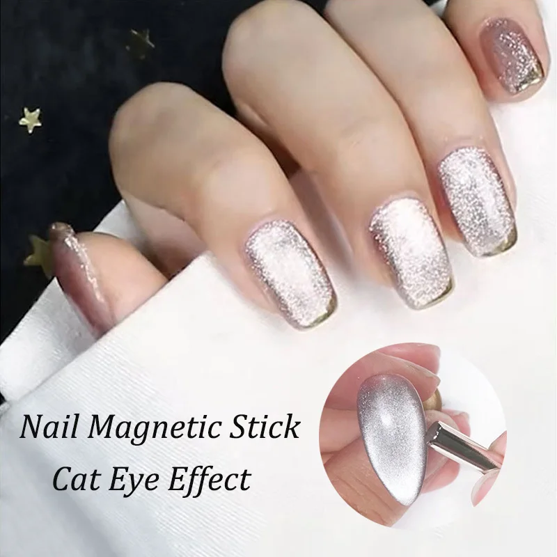 

Nail Art Magnet Stick Magnet Cat's Eye Nail Polish For UV Gel Varnish 3D Cat Eye Line Strip Effect Strong Magnetic Pen Nail Tool