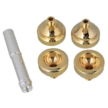 

Durable Brass Trumpet Mouthpiece Set with 1 1/2C 3C 5C 7C Gold Plated Mouth Pieces Kit