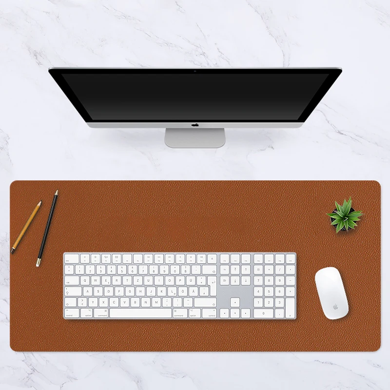 Double-side Portable Large Mouse Pad Waterproof Leather Suede Desk Mat Computer Laptop Mousepad Keyboard Anti-Slip Table | Компьютеры и