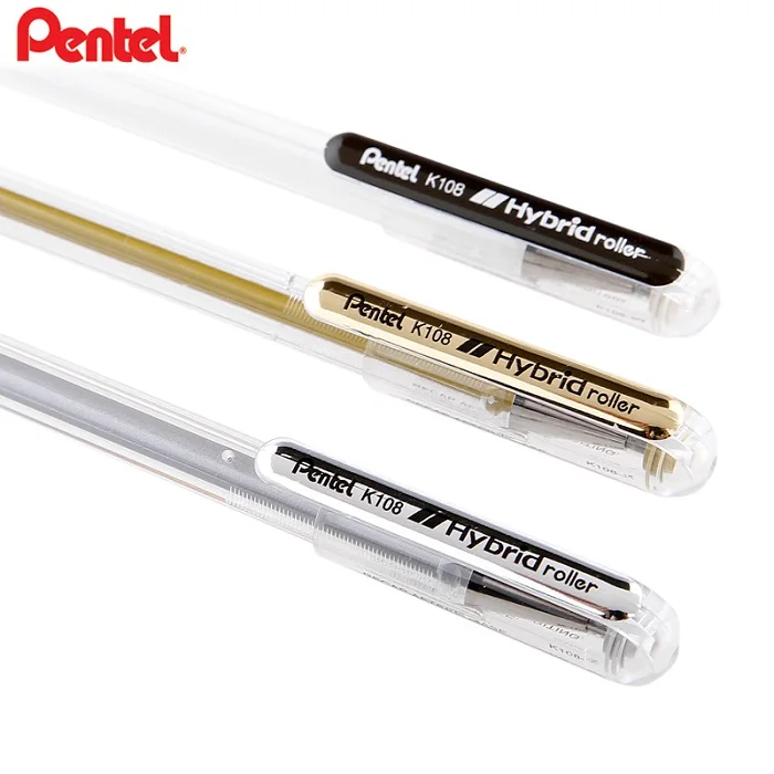 1 шт. Гибридный ролик Pentel K108 гелевая ручка для рисования шариковая с умственным