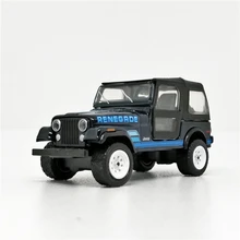 Greenlight 1: 64 Jeep CJ-7 1984 Renegrde цвет: черный, синий без коробки